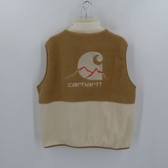 NEW Carhartt Men Large LG WIP Pinnacle Vest Wax Dusty Hamilton Brown A212051 - Picture 15 of 16